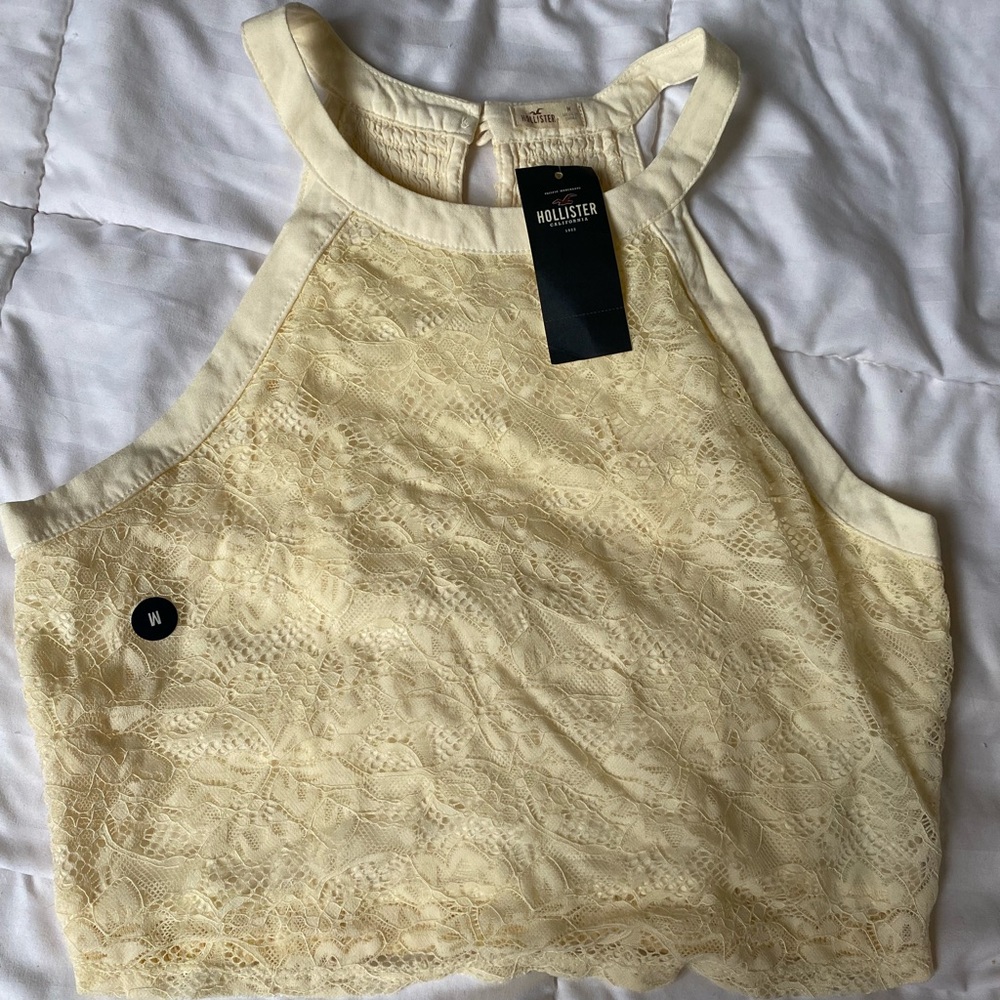 High neck crop top